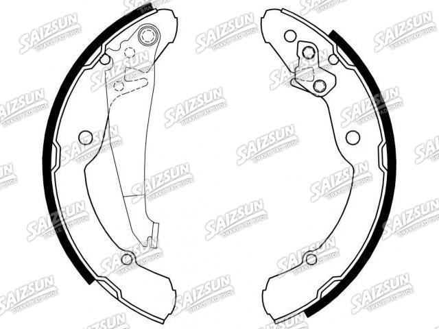 刹车蹄片 Brake Shoe Set:1J0 698 525