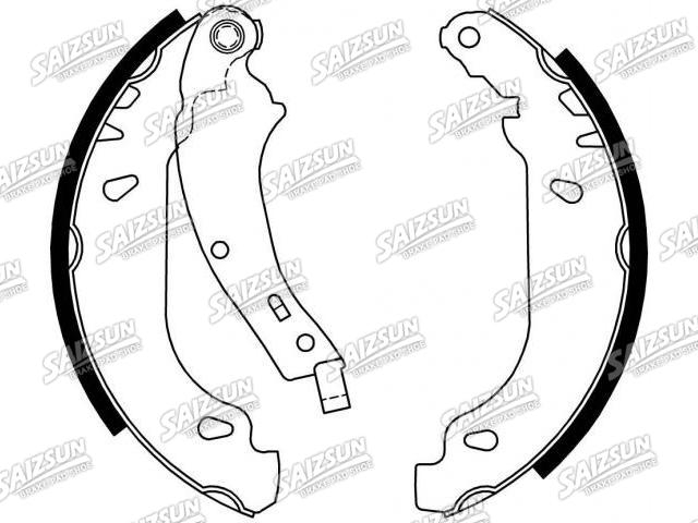 刹车蹄片 Brake Shoe Set:77 01 205 758