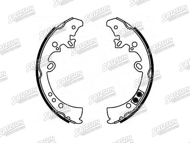 刹车蹄片 Brake Shoe Set:04495-0K070