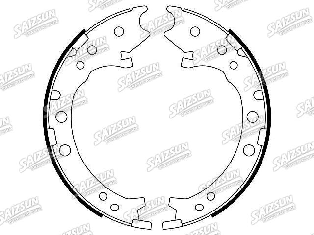 刹车蹄片 Brake Shoe Set:43154-STK-A01