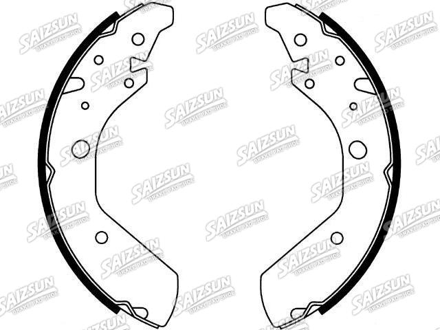 刹车蹄片 Brake Shoe Set:43154-S0X-013