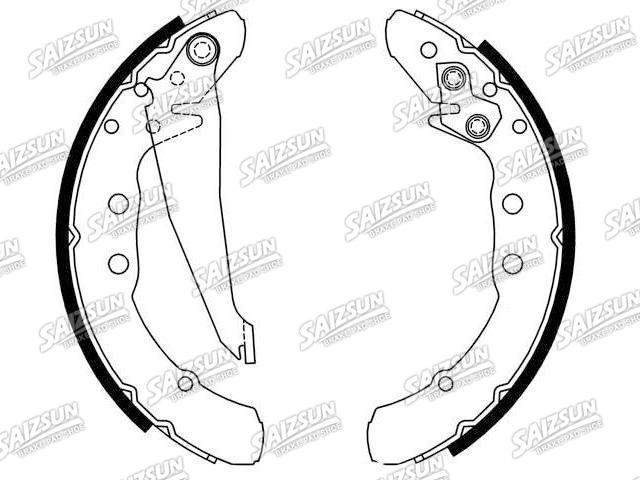 刹车蹄片 Brake Shoe Set:357 698 525 CV