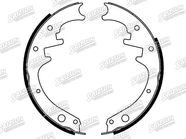 刹车蹄片 Brake Shoe Set:89 82 775 075