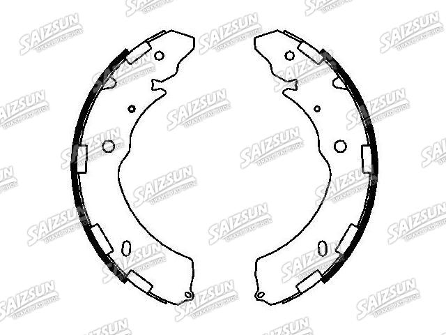 刹车蹄片 Brake Shoe Set:4600A018