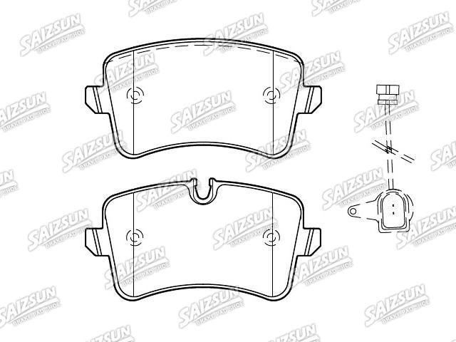 刹车片 Brake Pad Set:4G0 698 451 A