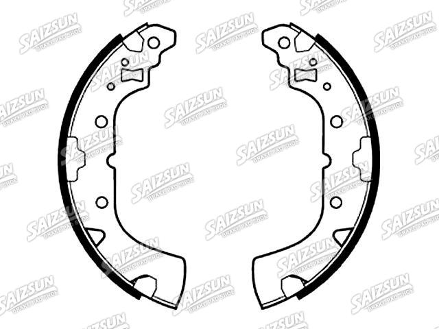 刹车蹄片 Brake Shoe Set:4600A350