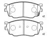 刹车片 Brake Pad Set:CBY3-33-23Z