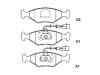 刹车片 Brake Pad Set:9947996