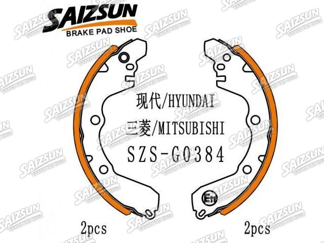 刹车蹄片 Brake Shoe Set:MB407842