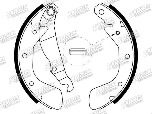 Bremsbackensatz Brake Shoe Set:16 05 953