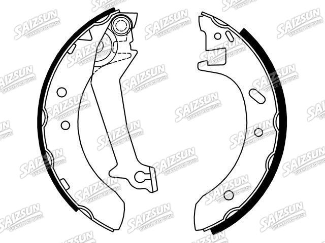 Bremsbackensatz Brake Shoe Set:1 014 655