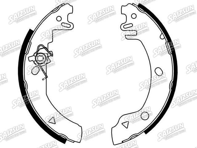 Bremsbackensatz Brake Shoe Set:1 041 484