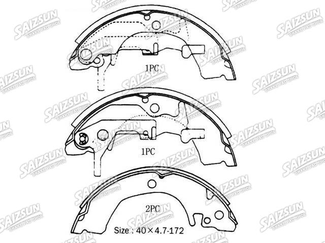 Bremsbackensatz Brake Shoe Set:MB193136
