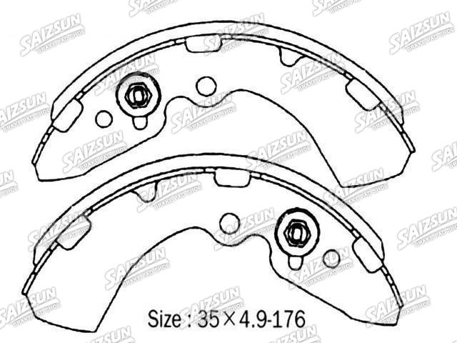 Bremsbackensatz Brake Shoe Set:MB668672
