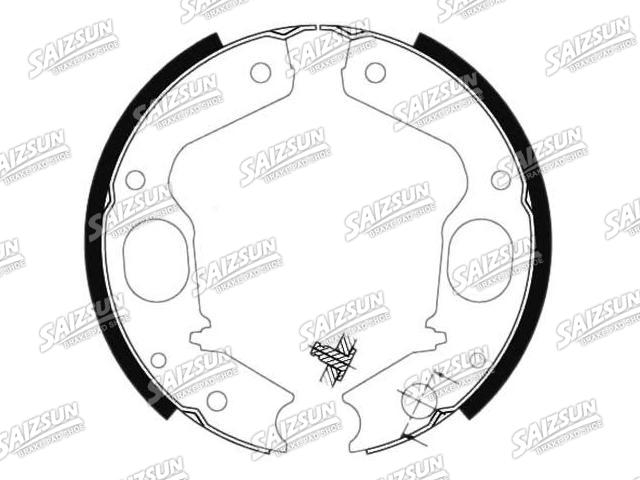 Bremsbackensatz Brake Shoe Set:MB618914