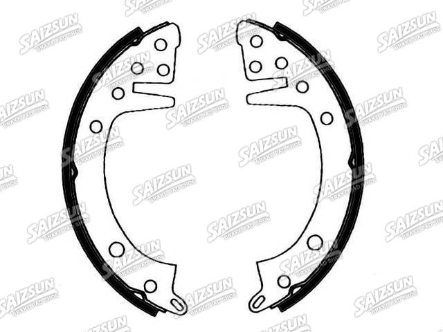 Bremsbackensatz Brake Shoe Set:MST05044