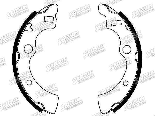 Bremsbackensatz Brake Shoe Set:43153-SJ6-003