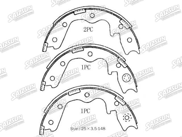 Bremsbackensatz Brake Shoe Set:44060-37P25