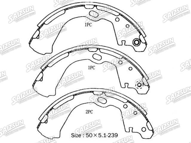 Bremsbackensatz Brake Shoe Set:44060-2T025
