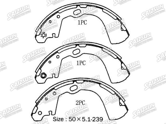 Bremsbackensatz Brake Shoe Set:NN2069