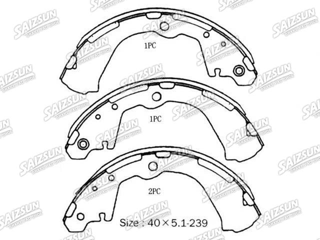 Bremsbackensatz Brake Shoe Set:NN2070