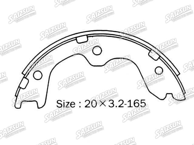 Bremsbackensatz Brake Shoe Set:NN2076
