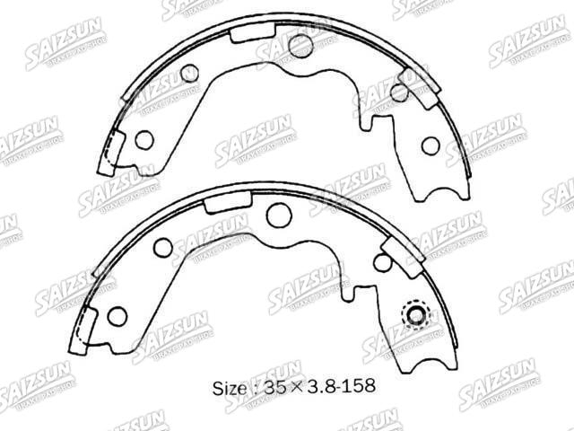 Bremsbackensatz Brake Shoe Set:44060-41L25