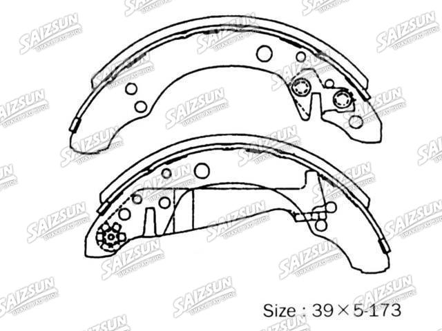 Bremsbackensatz Brake Shoe Set:NR2045