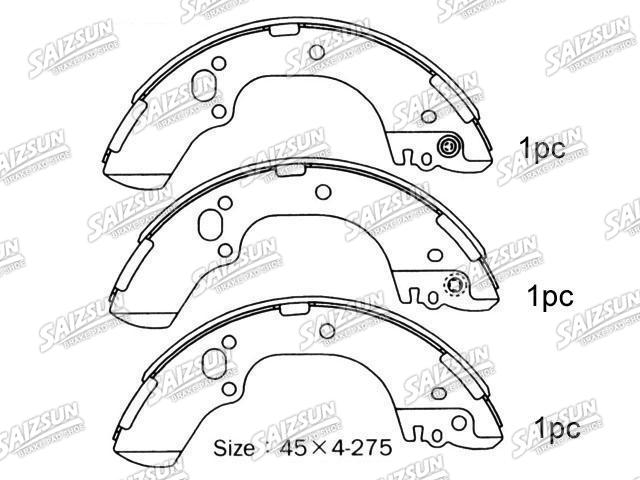 Bremsbackensatz Brake Shoe Set:NN4043