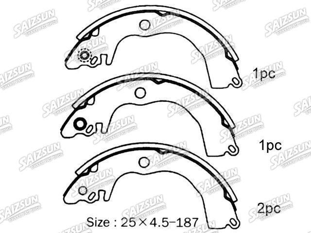 Bremsbackensatz Brake Shoe Set:NR4034