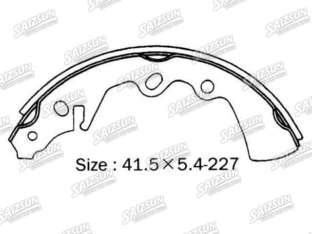 Bremsbackensatz Brake Shoe Set:3514-26-38Z
