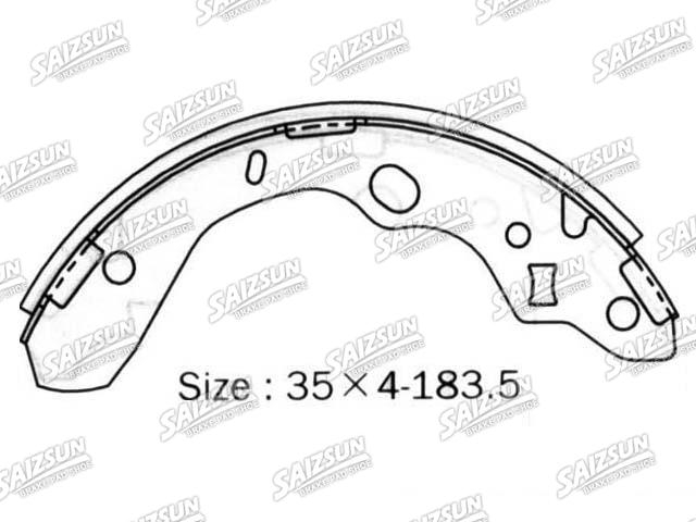 Bremsbackensatz Brake Shoe Set:NN3574