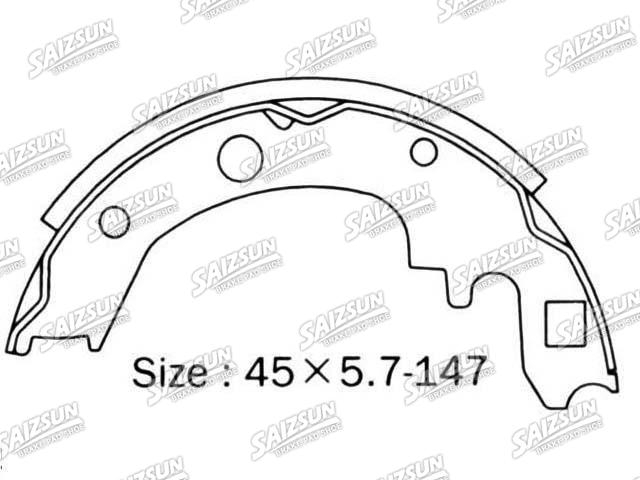 Bremsbackensatz Brake Shoe Set:NN3581