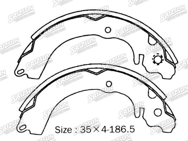 Bremsbackensatz Brake Shoe Set:26257-AA010