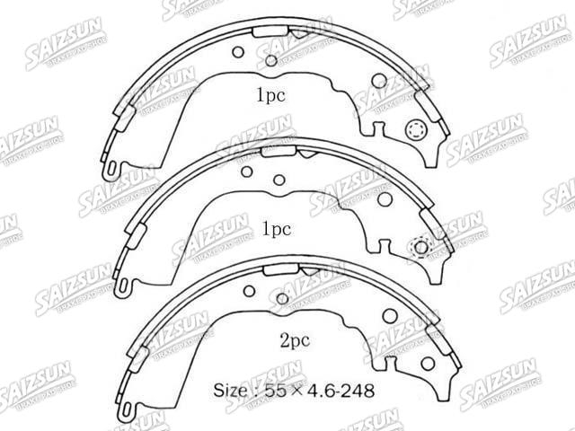 Bremsbackensatz Brake Shoe Set:NN1086
