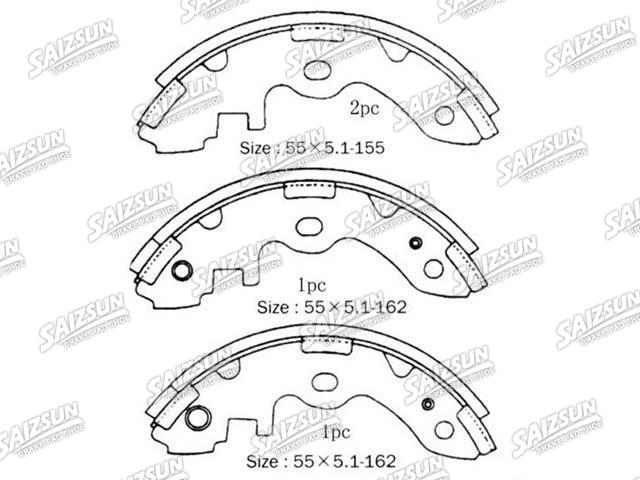 Bremsbackensatz Brake Shoe Set:04495-27010