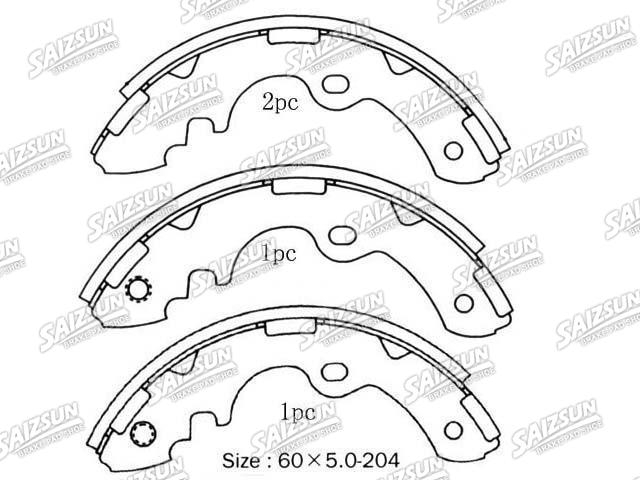 Bremsbackensatz Brake Shoe Set:04497-26040