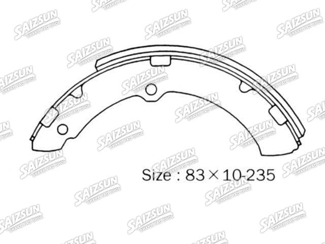 Bremsbackensatz Brake Shoe Set:NR1080