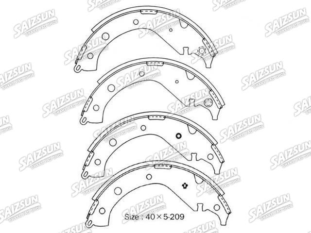 Bremsbackensatz Brake Shoe Set:NR1092