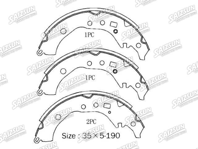 Bremsbackensatz Brake Shoe Set:NR1093