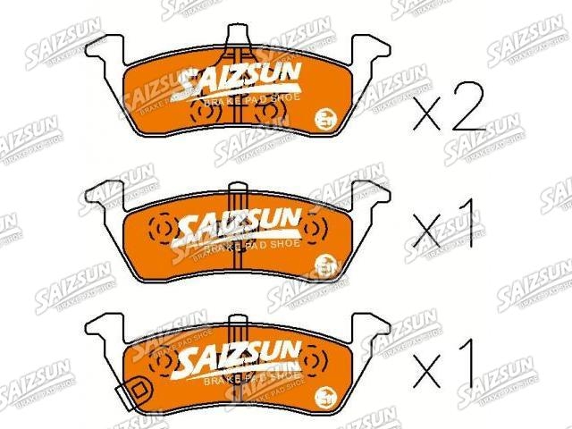 Bremsbelagsatz, Scheibenbremse Brake Pad Set:23857536
