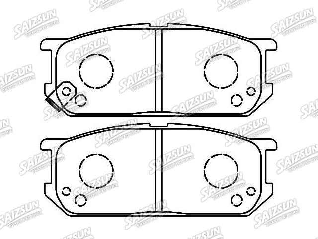 Bremsbelagsatz, Scheibenbremse Brake Pad Set:AN-741WK