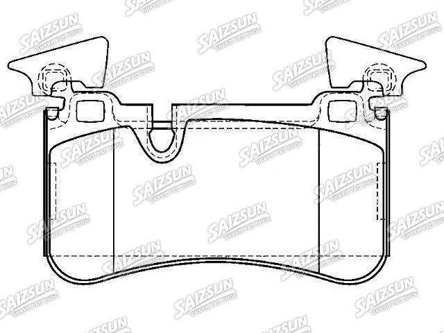 Bremsbelagsatz, Scheibenbremse Brake Pad Set:005 420 25 20