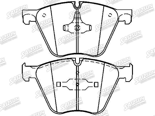 Bremsbelagsatz, Scheibenbremse Brake Pad Set:34 11 6 783 554