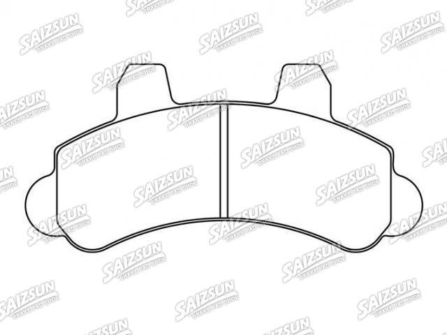 Bremsbelagsatz, Scheibenbremse Brake Pad Set:93230995