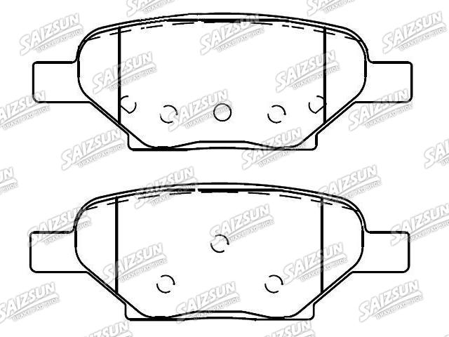 Bremsbelagsatz, Scheibenbremse Brake Pad Set:25864605