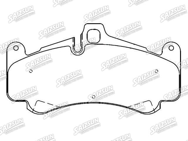 Bremsbelagsatz, Scheibenbremse Brake Pad Set:997 351 948 91