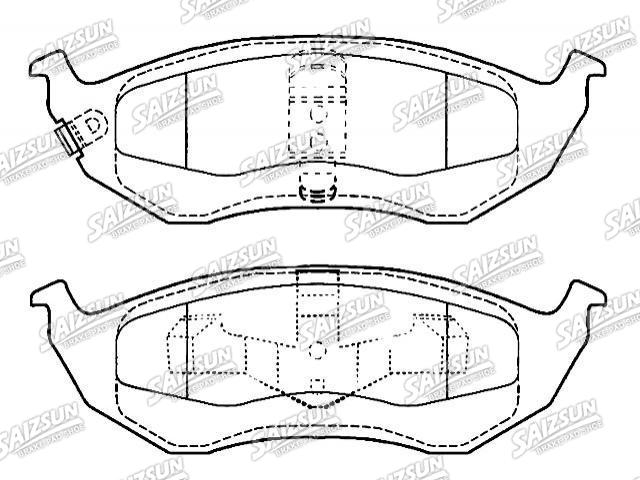 Bremsbelagsatz, Scheibenbremse Brake Pad Set:D896-7598