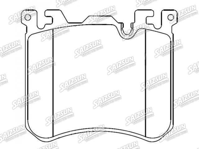 Bremsbelagsatz, Scheibenbremse Brake Pad Set:34 11 6 858 540