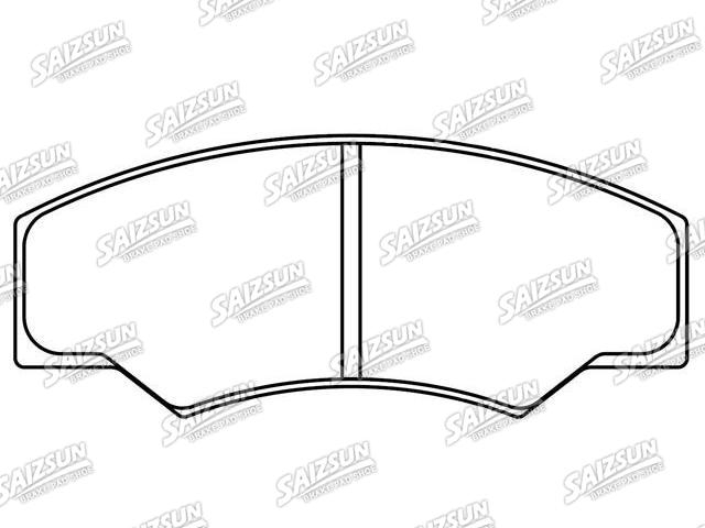 Bremsbelagsatz, Scheibenbremse Brake Pad Set:D1237-8355